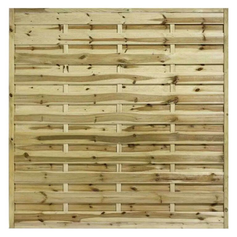 Horizontal Hit and Miss Fence Panels Installation